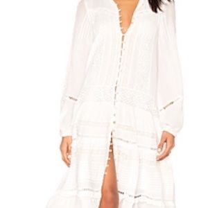 NWT- boho beautiful white light dress! S/XS